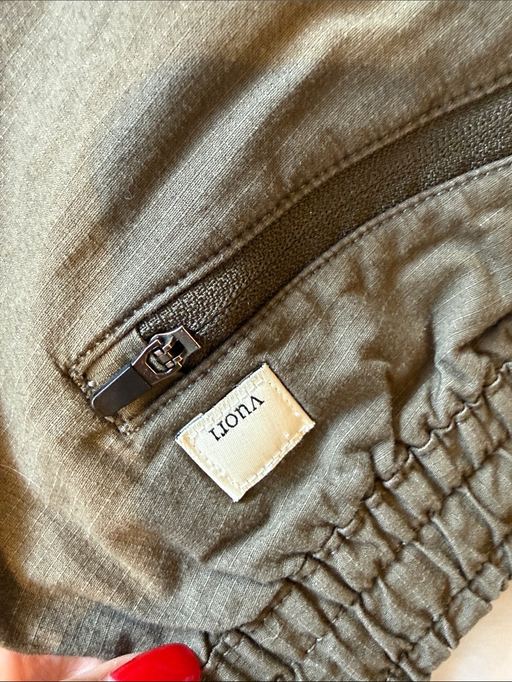 Vuori Olive Green Drawstring Utility Pants - Picture 3 of 6